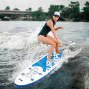 GAOMON 11ft Inflatable Paddle  Board EVA Traction Pad Surfboard Blue