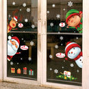 GAOMON 10pcs Electrostatic Film Christmas Window Stickers