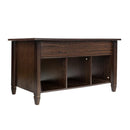 GAOMON Modern Coffee Table Lift Top Wood for Home Living Room Brown