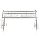 GAOMON Single Layer Bowl Rack Shelf Dish Drainer Kitchen Organizer Silver