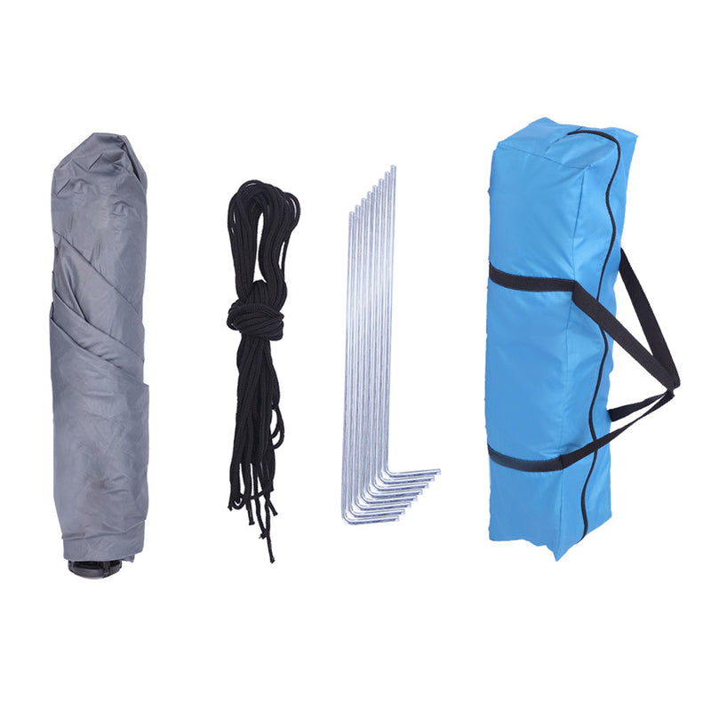 GAOMON Camping Tent 4-side Double-layer Double-door Hydraulic Easy Setup Tent Blue