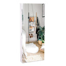 GAOMON 4-layer Storage Cabinet with Mirror Wall-mount Storage Organizer White