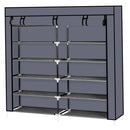 GAOMON 7 Layers 14 Grids Shoe Cabinet Storage Rack 110*28*115cm GREY