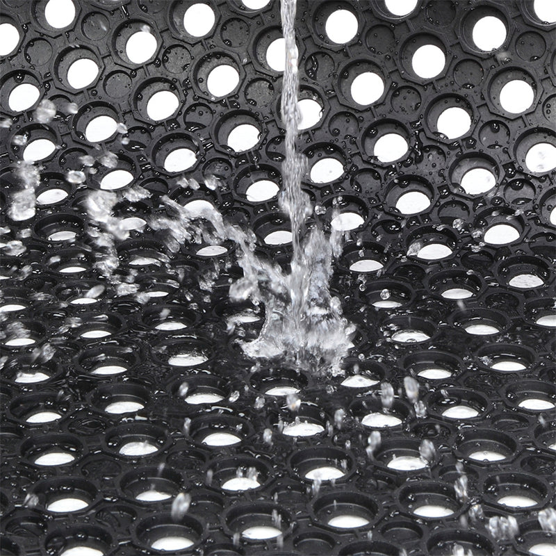 GAOMON Rubber Hexagonal Mat Waterproof Anti-Slip Floor Mat for Bars Kitchen Restaurants 60x90cm
