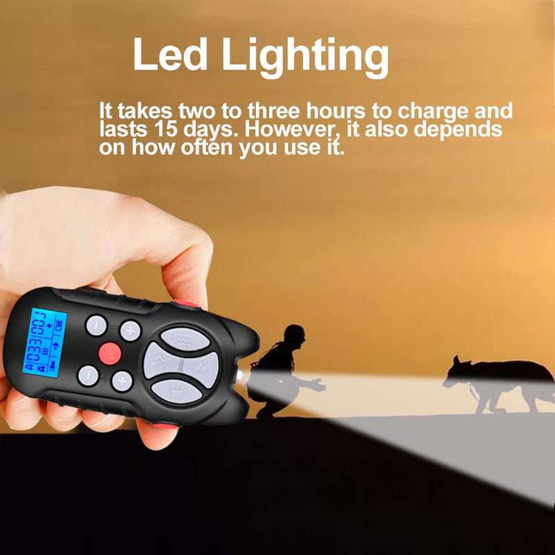 GAOMON Dog Training Collar Dog Shock Collar Rechargeable Waterproof Black