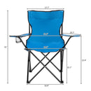 GAOMON Camping Chair Small Simple Foldable Chair 80x50x50 Blue