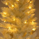 GAOMON 6.5ft Christmas Tree 719 Branches Artificial Christmas Pine Tree with Fiber Optics