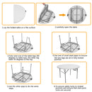 GAOMON 48 Inch Round Folding Table Lightweight Outdoor Utility Table Furniture