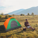 GAOMON 2 Person Tent Windproof Double Door Single Layer Camping Tent Green