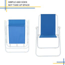 GAOMON Beach Chair Outdoor Beach 48.5*44*75cm Blue