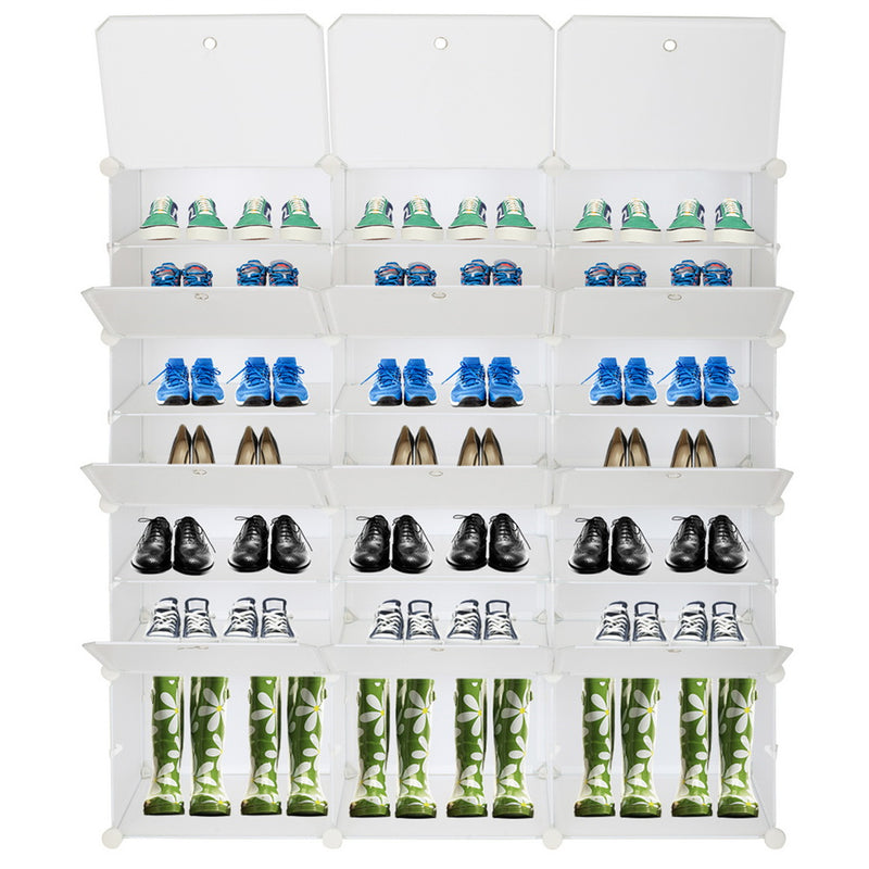 GAOMON 7-tier 21-grid Storage Shoe Cabinet Shoe Rack Organizer