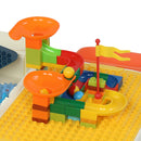 GAOMON Kids Activity Table Set with Building Blocks Foldable Building Block Table Mobile Suitcase