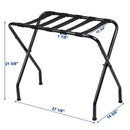 GAOMON Portable Metal Luggage Rack 100 Lbs Load Capacity Heavy Duty Nylon Straps 680x400x560mm