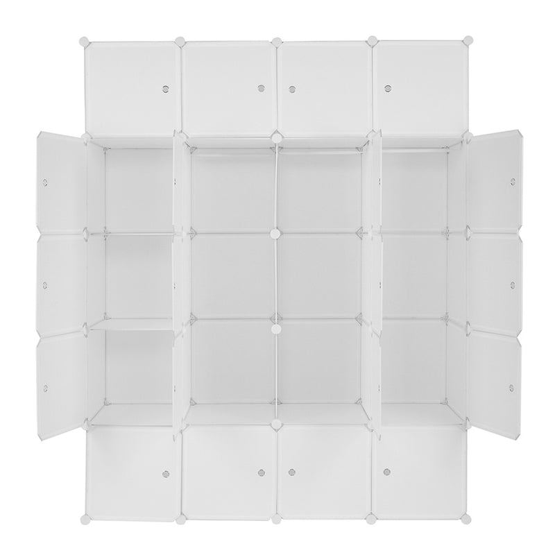 GAOMON 5-layers 20-grids Modular Closet Cabinet Storage  Shelves Cube Organizer White