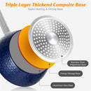 GAOMON 18cm/ 1.5L Milk Pan with Lid Stainless Steel Handle Blue