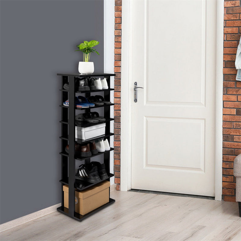 GAOMON 7-layer Shoe Rack Storage Mount Household Furniture Room Organizer White