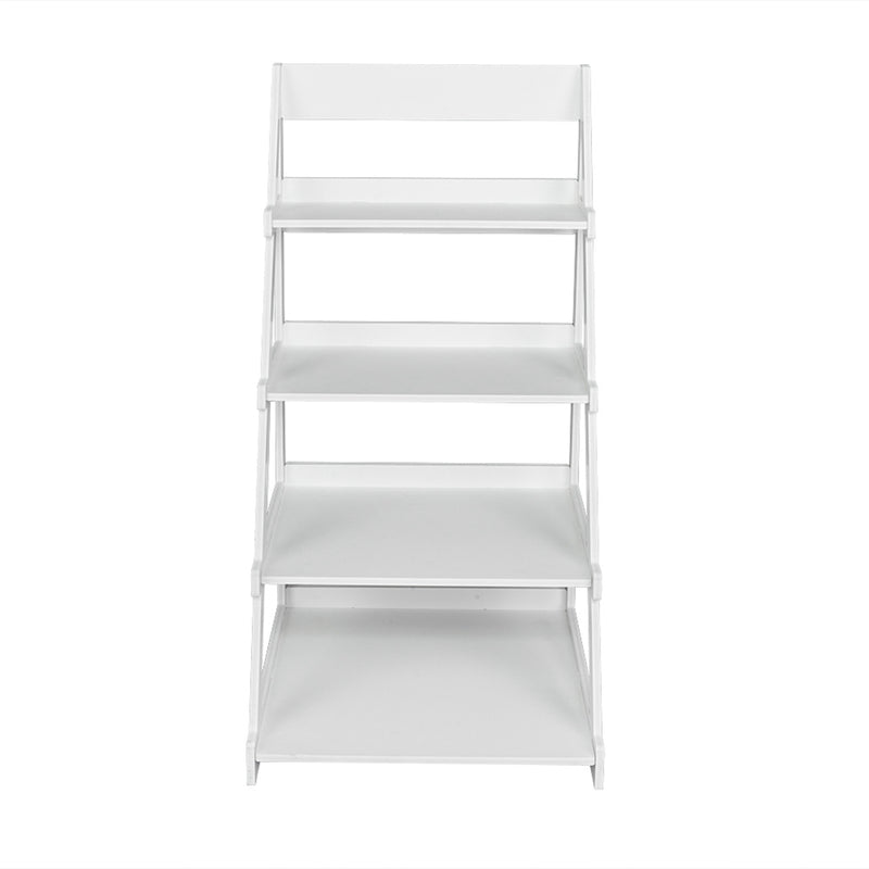 GAOMON 4-tier Plant Stands Ladder Style Waterproof Corner Plant Shelf White