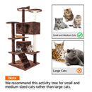 GAOMON Multi-level Cat Tree Condo Furniture Cat Climbing Frame Kittens Cats Pets Brown