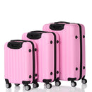 GAOMON 3pcs 3-in-1 Large Capacity Traveling Storage Suitcase Pink