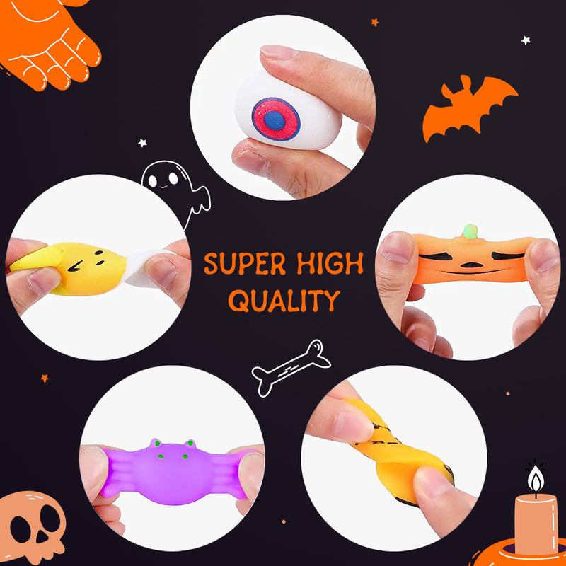 GAOMON 30pcs Squeeze Toys with 5.5" Halloween Cauldron