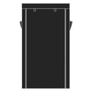 GAOMON Shoe Rack 10 Layers Widened Black Shoe Cabinet 160*30*88 Black