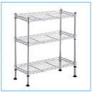 GAOMON 3-shelf Adjustable Heavy Duty Storage Shelving Organizer Wire Rack Silver
