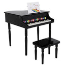 GAOMON Children 30-key Wooden Piano with Music Stand Mechanical Sound Black