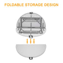 GAOMON 48 Inch Round Folding Table Lightweight Outdoor Utility Table Furniture