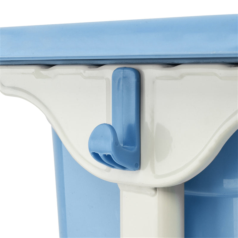 GAOMON Student Table Chair Set Adjustable White Paint Wood Grain Surface Plastic Blue