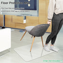 GAOMON Rectangle Protective Mat Home-Use Transparent Non-slip Chair Pad 90x120x0.2cm