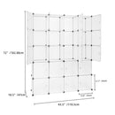 GAOMON 20 Cubes Closet Space Saving Storage Organizer Cube Portable Wardrobe