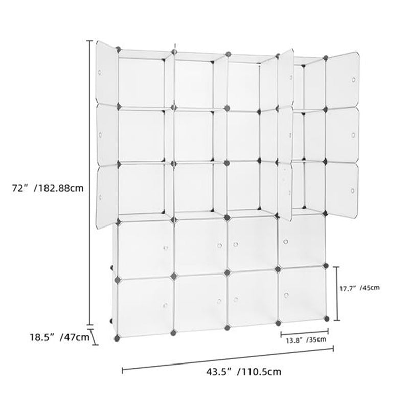 GAOMON 20 Cubes Closet Space Saving Storage Organizer Cube Portable Wardrobe