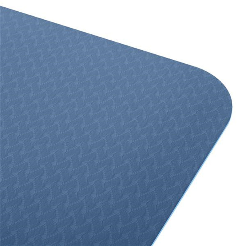GAOMON TPE Yoga Mat 183*61*6cm Non-slip Gym Pad Navy Blue