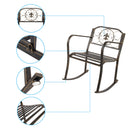 GAOMON Single Rocking Chair Lightweight Flat Tube Bronze Color Chair