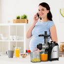 ZOKOP Electric Juicer 2-speed Mechanical Horizontal Juicer Machine Black