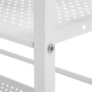 GAOMON 3-tier Widened Cart Multi-function Layer Cart Movable Storage Rack White