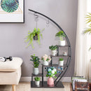 GAOMON 2PCS 5 Layers Semicircle Iron Flower Stand Plant Stand N101