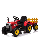 GAOMON 12V Kids Electric Tractor Battery Powered Ride On Car Red 35W