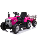 GAOMON 12V Kids Electric Tractor Battery Powered Ride On Car Rose 35W
