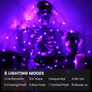 GAOMON Halloween Purple Spider Web Lights Waterproof