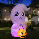 GAOMON 5FT Halloween Inflatable Cute Ghost with Pumpkin