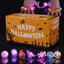 GAOMON 54pcs Halloween Light Up Rings Toys