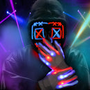 GAOMON Halloween LED Mask Skeleton Gloves Set