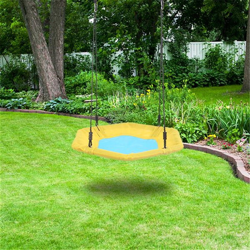 GAOMON Hexagonal Swing Diameter 100cm 2 Hooks Removable Swing Toy