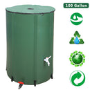 GAOMON 100 Gallon Folding Rain Barrel Foldable Rain Bucket Indoor Outdoor Green