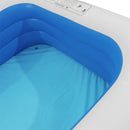 GAOMON 120*72*22in Inflatable Swimming Pool Wall 3 Layers Cuboid Pool Blue