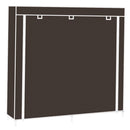GAOMON 7 Layers 14 Grids Shoe Rack Cabinet 110*28*115cm Storage Dark Brown