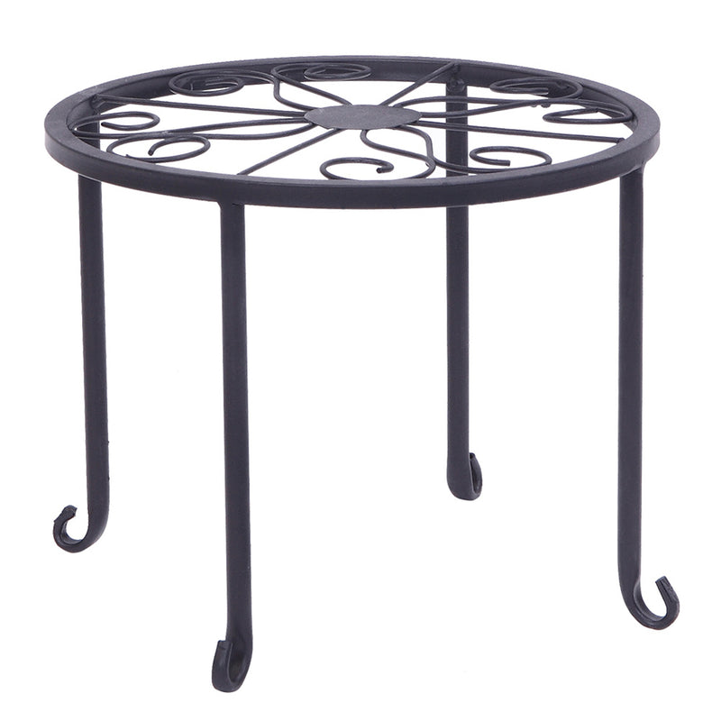 GAOMON 4pcs Plant Stands Indoor Outdoor Strong Plant Shelves Black