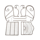 GAOMON Iron Wire Single Rocking Chair with Backrest Simple Classic Lightweight Chair