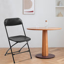 GAOMON 5pcs Folding Chair Plastic Portable Stackable Patio Stool White